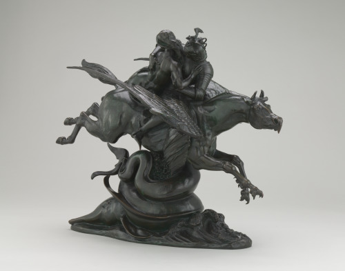 Angélique et Roger montés sur l’hippogriffe (bouche fermé, seconde version) - Image 2