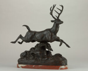 Leaping Virginia Stag