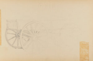 Sketch from a Camping Trip on the Lower Susquehanna in 1887 (sketch of a wagon).