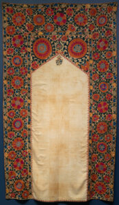 Embroidered Textile with Prayer Niche (suzani with mihrab)