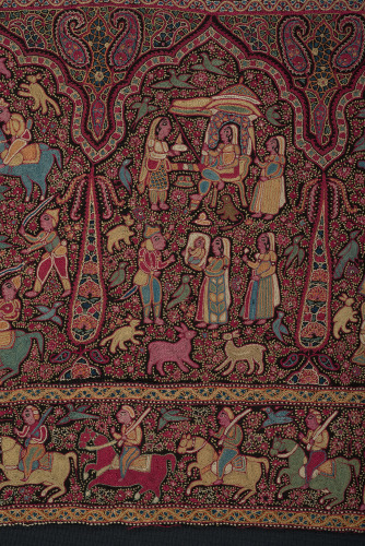 Embroidered Pictorial Shawl (Amlikar) - Image 61