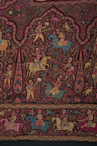 Embroidered Pictorial Shawl (Amlikar) - Image 60