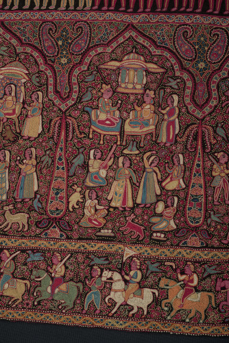 Embroidered Pictorial Shawl (Amlikar) - Image 59