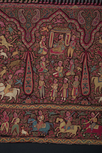 Embroidered Pictorial Shawl (Amlikar) - Image 57
