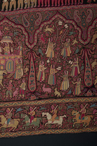 Embroidered Pictorial Shawl (Amlikar) - Image 55