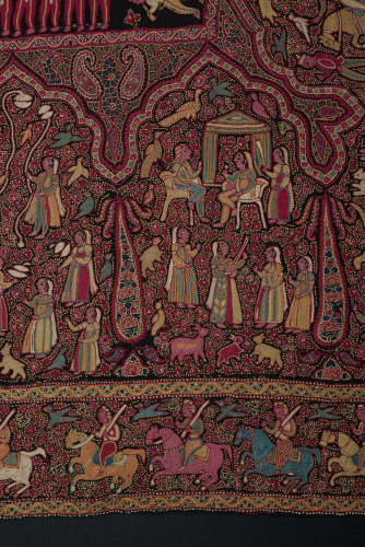 Embroidered Pictorial Shawl (Amlikar) - Image 54