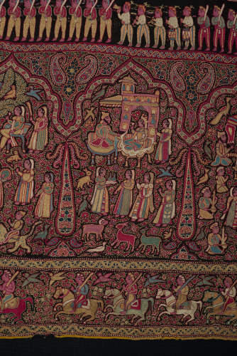 Embroidered Pictorial Shawl (Amlikar) - Image 50