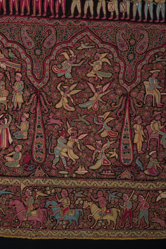 Embroidered Pictorial Shawl (Amlikar) - Image 48