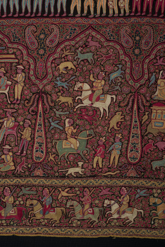 Embroidered Pictorial Shawl (Amlikar) - Image 46