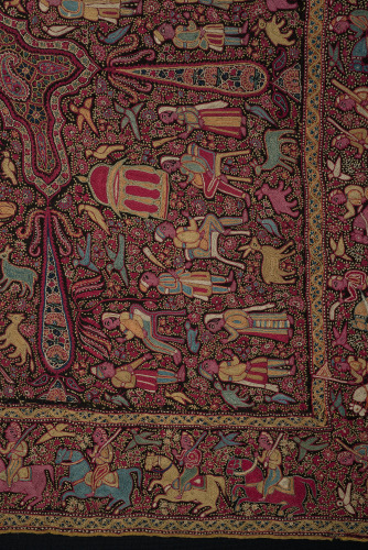 Embroidered Pictorial Shawl (Amlikar) - Image 44