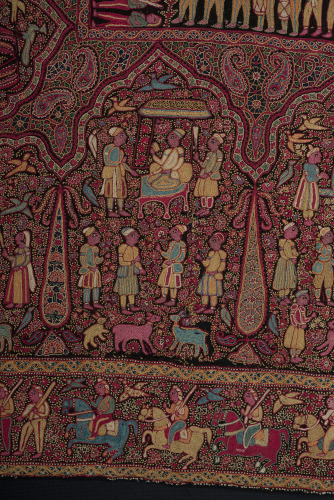 Embroidered Pictorial Shawl (Amlikar) - Image 43