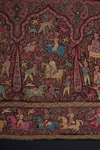 Embroidered Pictorial Shawl (Amlikar) - Image 40