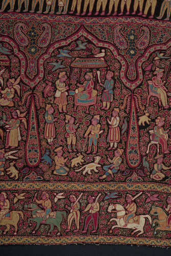 Embroidered Pictorial Shawl (Amlikar) - Image 38