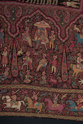 Embroidered Pictorial Shawl (Amlikar) - Image 37