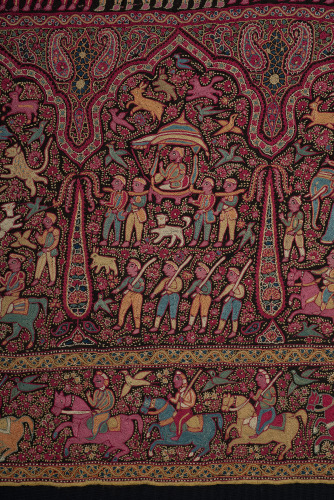 Embroidered Pictorial Shawl (Amlikar) - Image 32