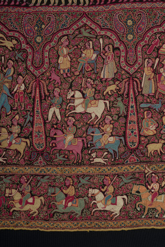 Embroidered Pictorial Shawl (Amlikar) - Image 30