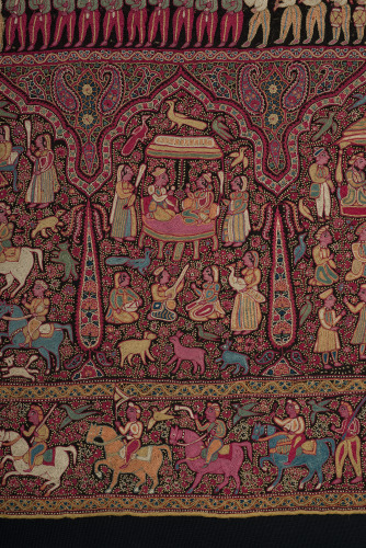 Embroidered Pictorial Shawl (Amlikar) - Image 29