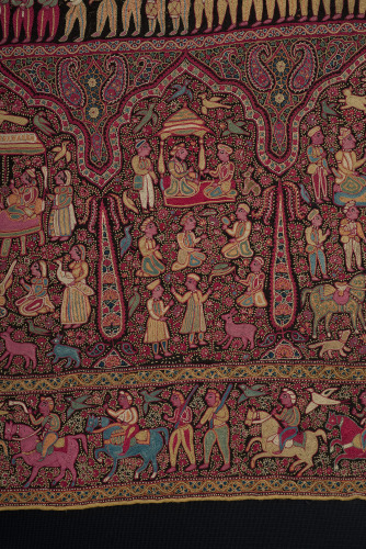 Embroidered Pictorial Shawl (Amlikar) - Image 28