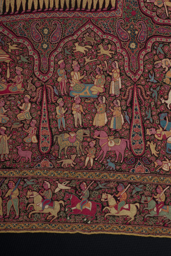 Embroidered Pictorial Shawl (Amlikar) - Image 27