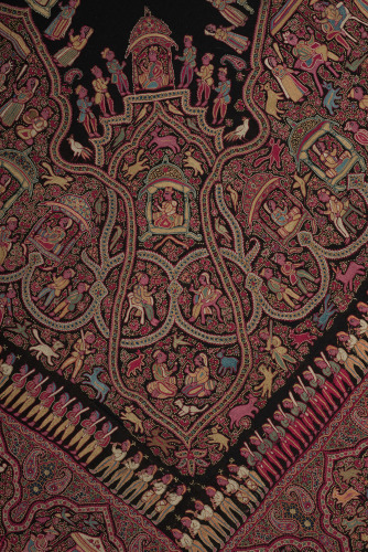 Embroidered Pictorial Shawl (Amlikar) - Image 23