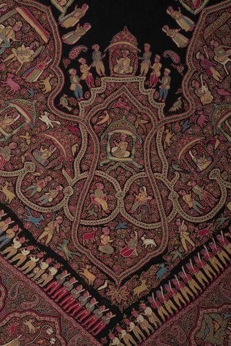 Embroidered Pictorial Shawl (Amlikar) - Image 19