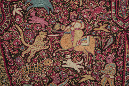 Embroidered Pictorial Shawl (Amlikar) - Image 9