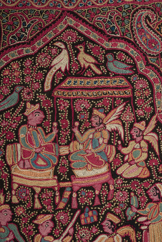 Embroidered Pictorial Shawl (Amlikar) - Image 6