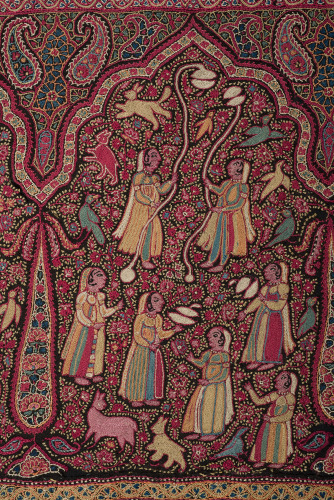 Embroidered Pictorial Shawl (Amlikar) - Image 5