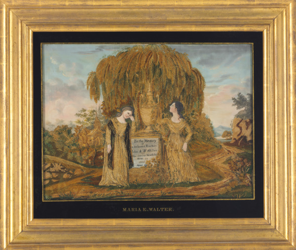 MOURNING EMBROIDERY DEDICATED TO JOHN A.W. WALTER