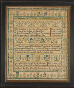 Band Sampler with the Lord’s Prayer