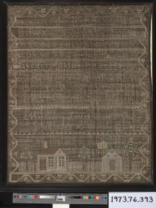 Band Sampler with Alphabets and Buildings