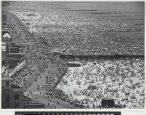 Sunday at Coney Island Beach, New York