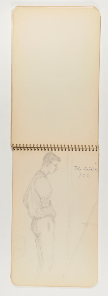 Sketchbook with 18 Drawings. (Scenes of family and friends in summer camp). - Image 45
