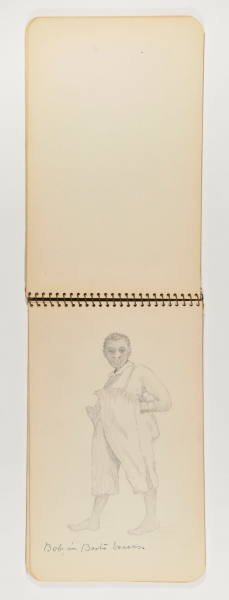 Sketchbook with 18 Drawings. (Scenes of family and friends in summer camp). - Image 3