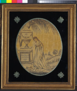 Print Work Mourning Embroidery Dedicated to Major Green