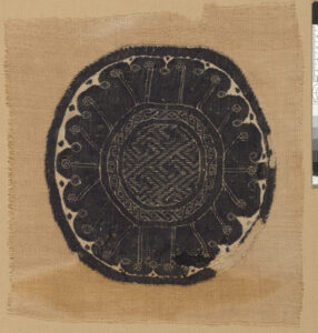 Roundel (Orbiculus) with Fret Designs and Scalloped Border