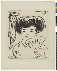 Girl with a Fan (Mädchen mit Fächer)