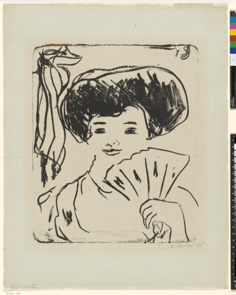 Girl with a Fan (Mädchen mit Fächer)