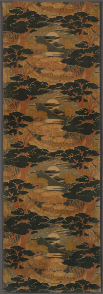 EVENING LANDSCAPE WITH MOUNT FUJI