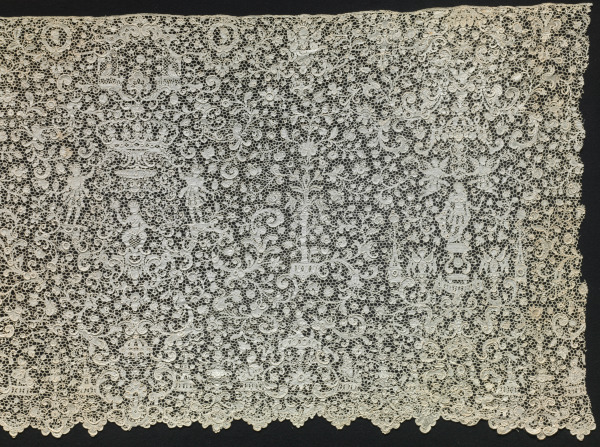 Point de France Needle Lace Furnishing Flounce - Image 3