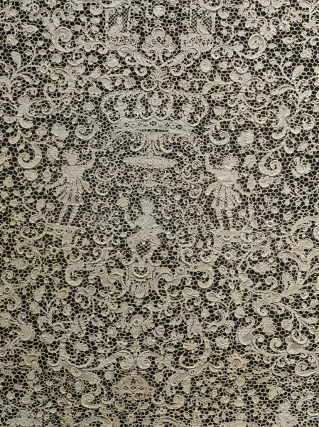 Point de France Needle Lace Furnishing Flounce - Image 2