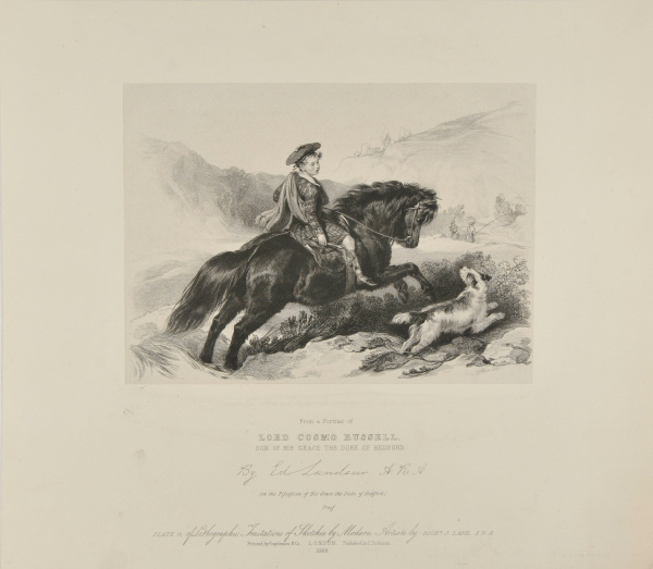 From the Portrait of Lord Cosmo Russell, son of His Grace the Duke of Bedford