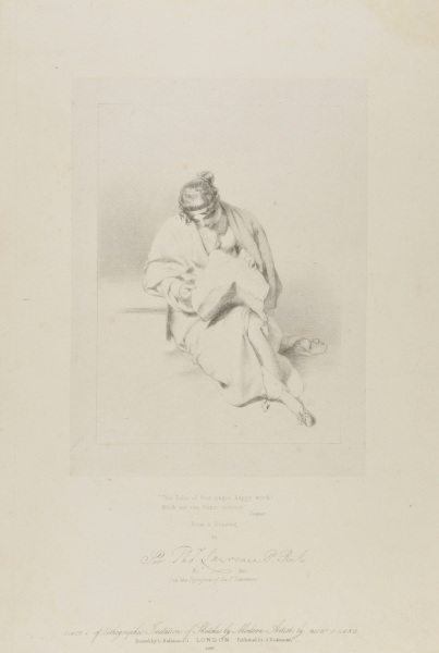 This folio of four pages, happy work! / Which not e’en Critics criticise”- Cowper. From a drawing by Sir T. Lawrence