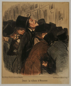 Devant les tableaux de Meissonnier