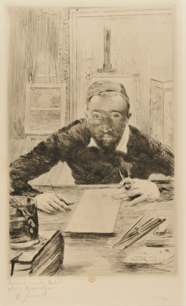 Norbert Goeneutte in Front of His Worktable - Image 2