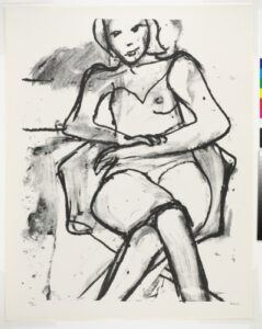 Seated Woman with Hands Crossed
