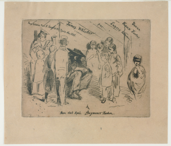 Title plate from the series “Douze eaux-fortes d’après nature (the French Set)” - Image 2