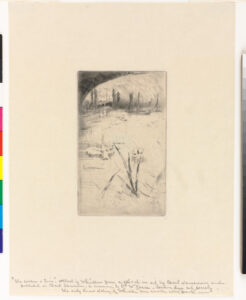 Sketch after Cecil Lawson’s “Swan and Iris”