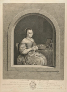 Dutch Woman Knitting