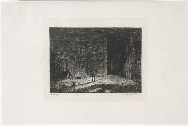 INTERIOR OF AN INN (THE CORRIDOR OF AN INN)